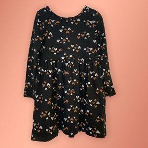Cat & Jack Halloween Hearts Dress 🖤🧡🤍